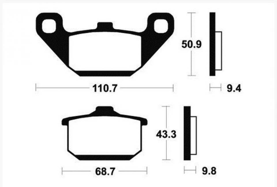 Plaquette de frein Bendix pour moto Kawasaki 1000 GTR 1986-1993 MF57 / avant Neuf