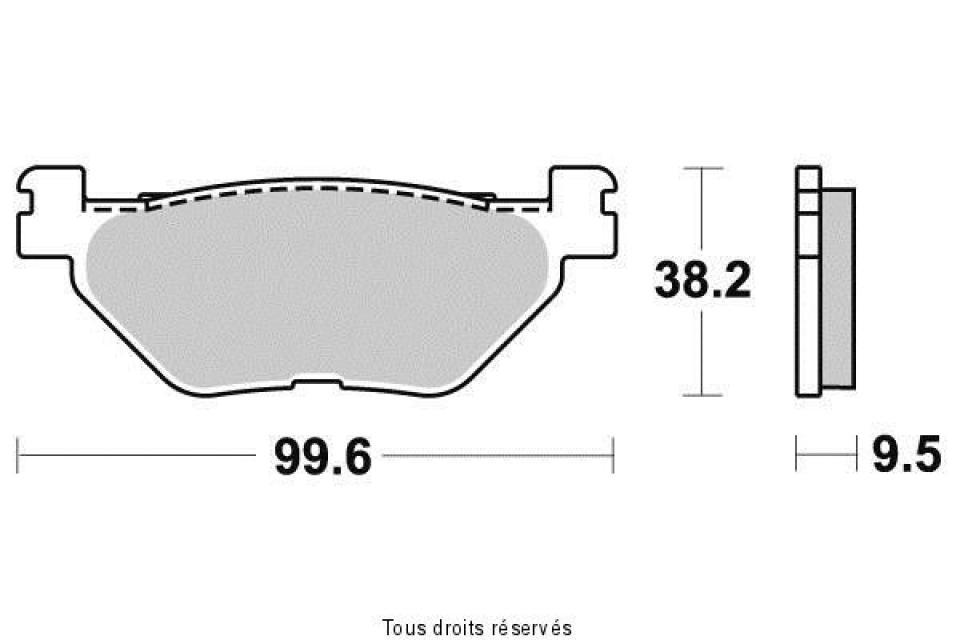 Plaquette de frein Sifam pour Moto Yamaha 900 Tdm Abs 2006 à 2013 AR Neuf