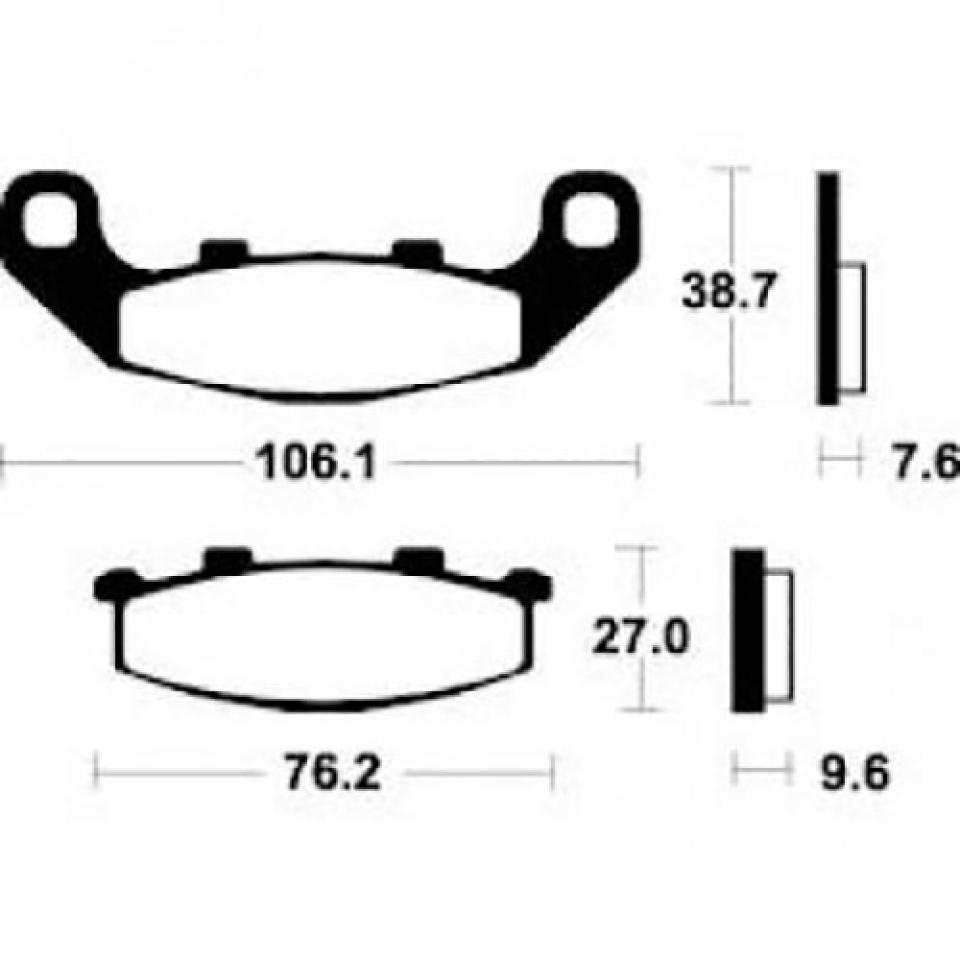 Plaquette de frein Bendix pour moto Kawasaki 550 Zephyr 1990 - 1992 MR115 Neuf