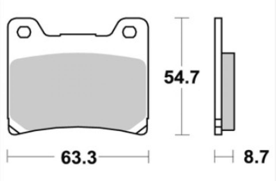 Plaquette de frein AP Racing pour moto Yamaha 1200 Vmax 1990 - 1992 LMP155ST Neuf