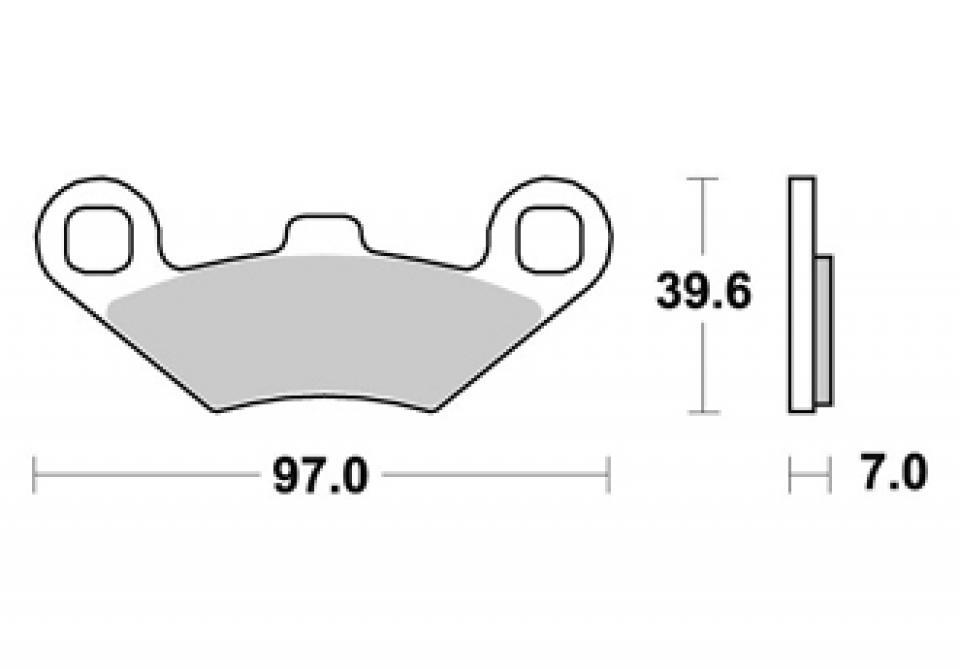 Plaquette de frein AP Racing pour Quad Polaris 500 Xplorer Après 1997 LMP316OR Neuf