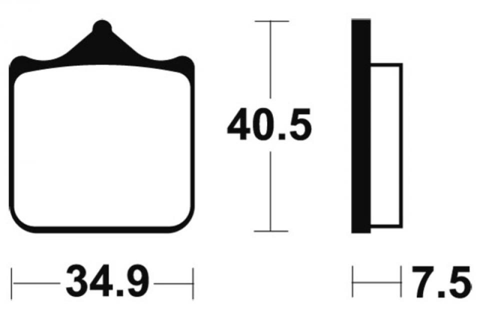 Plaquette de frein Bendix pour moto Triumph 1050 Speed triple 2008-2011 MF262 Neuf