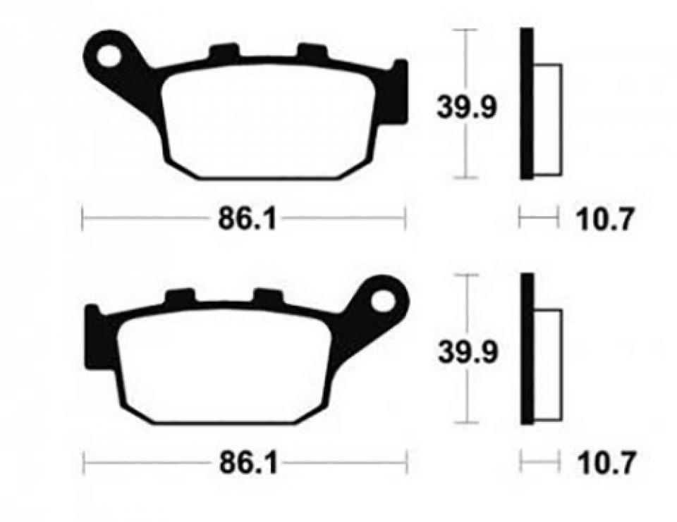 Plaquette de frein Bendix pour Moto Buell 1200 M2 cyclone 1998 à 2002 MR114 / AR Neuf