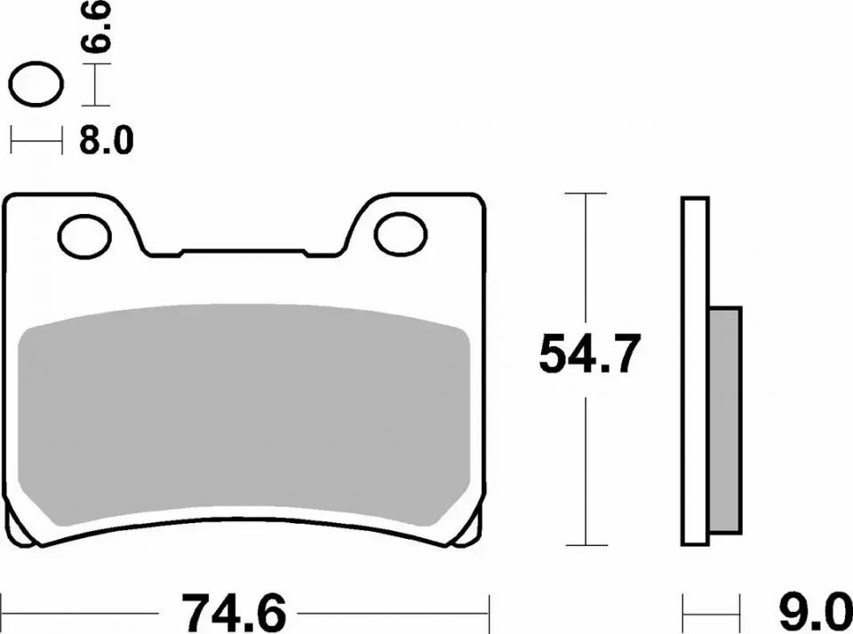 Plaquette de frein SBS pour Moto Yamaha 1200 Vmax 1993 à 2006 665HF Neuf