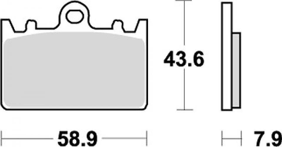 Plaquette de frein 666HF AV/AR CERAMIC SBS pour moto Kawasaki 400 ZXR 1991-2002