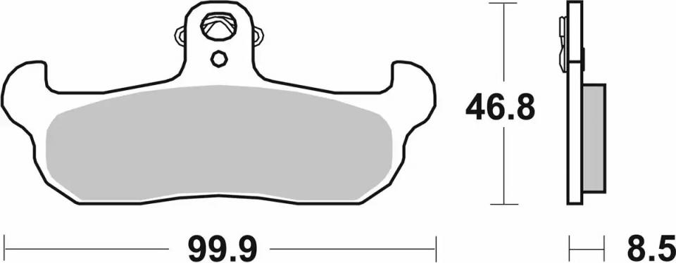 Plaquette de frein SBS pour Moto Husqvarna 610 TC 1991 AVG Neuf