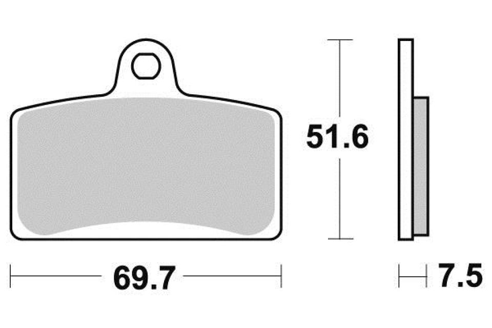Plaquette de frein Sifam pour Moto Gilera 125 SC 2006 à 2007 AV Neuf