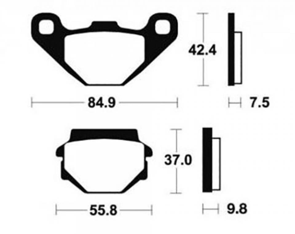 Plaquette de frein Bendix pour moto KTM 250 GS 1989 1990 1991 1992 1993 MO46 Neuf