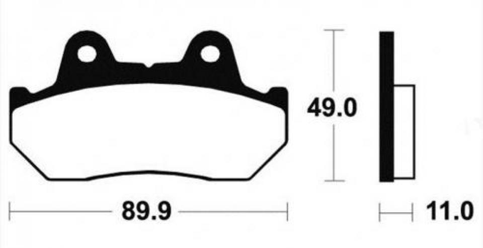 Plaquette de frein carbon Lorraine pour moto Honda 1500 GL Goldwing 1988 - 1993 2289 Neuf