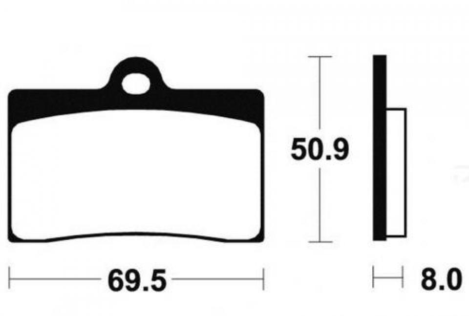 Plaquette de frein Carbone Lorraine pour Moto Ducati 750 Supersport 1992 à 1999 2247 Neuf