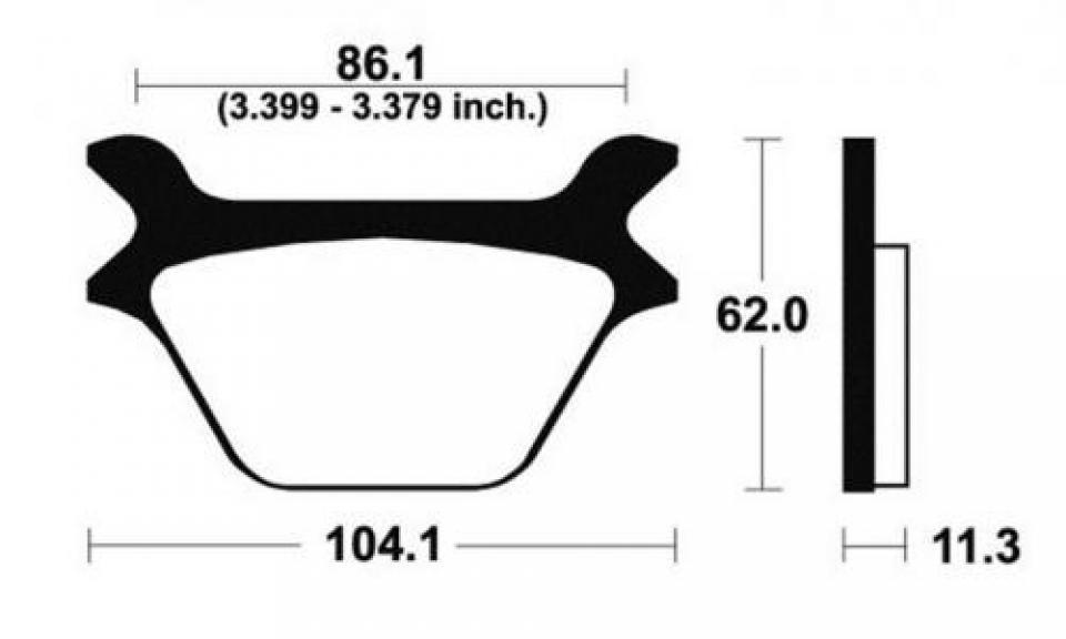 Plaquette de frein carbon Lorraine pour moto Gas gas 50 TXT 2004 2370 Neuf