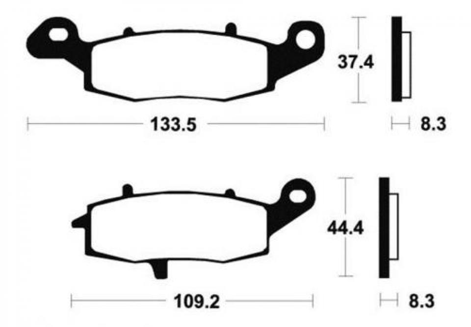 Plaquette de frein carbon Lorraine pour moto Kawasaki 650 ER6 2006 2384 Neuf