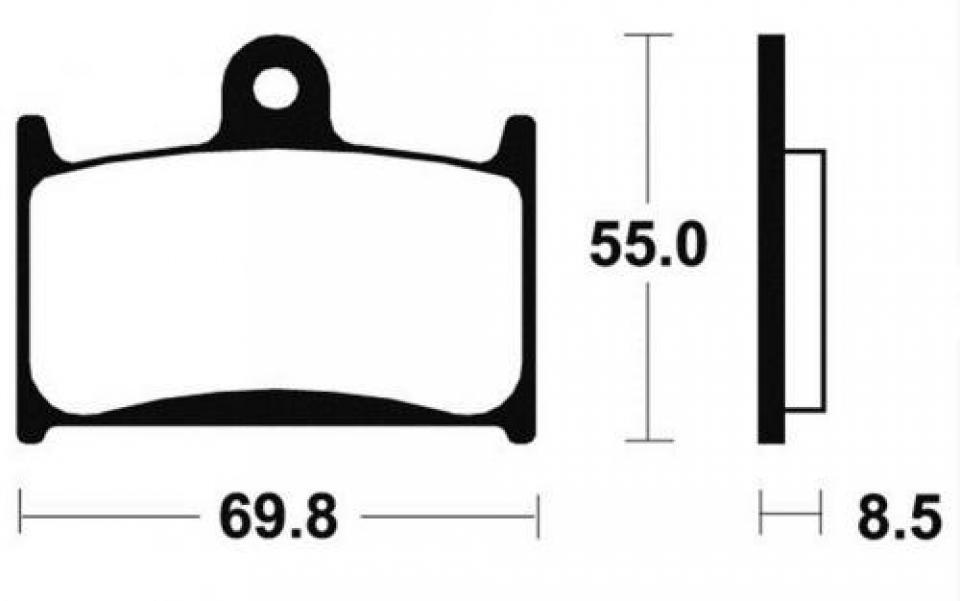 Plaquette de frein carbon Lorraine pour moto Triumph 1200 Trophy 1996 - 2003 2246 Neuf