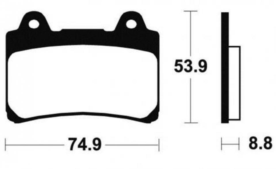 Plaquette de frein carbon Lorraine pour moto Yamaha 1300 XVZ Venture royale 1986 - 1989 2253 Neuf