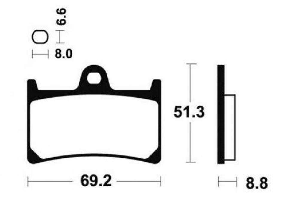 Plaquette de frein carbon Lorraine pour moto Yamaha 600 YZF R6 1999 - 2002 2361 C42 Neuf