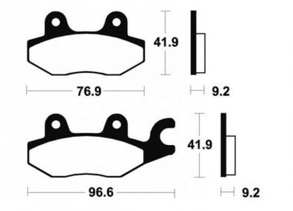 Plaquette de frein Carbone Lorraine pour Quad Yamaha 700 YFM R Raptor 2006 2326 Neuf
