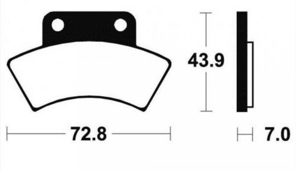 Plaquette de frein CL Brake pour Quad Polaris 250 Trail boss 1991 à 1999 2924 X1 Neuf