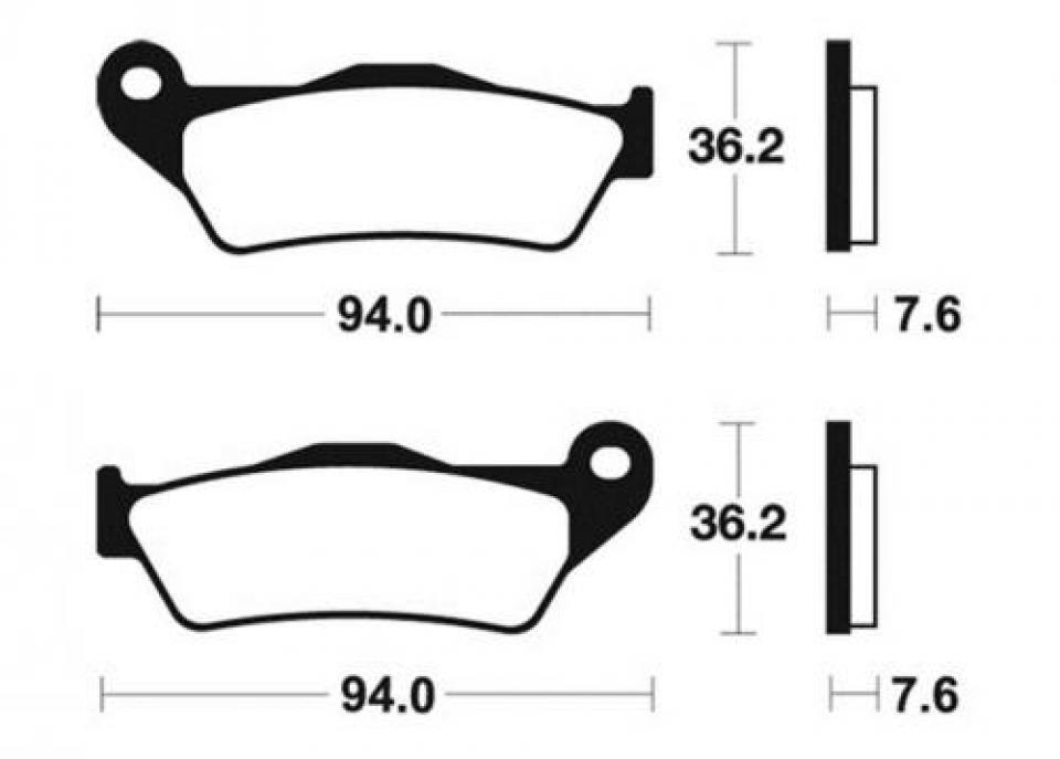 Plaquette de frein Carbone Lorraine pour moto Yamaha 600 TT 1993-1997 2352 Neuf