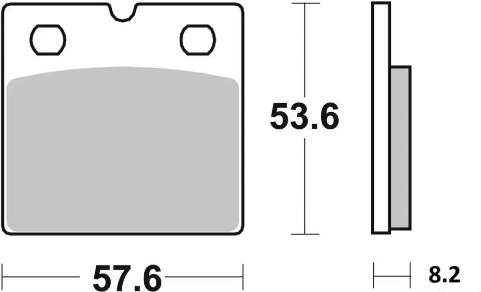 Plaquette de frein AV Carbone Lorraine 2258 S1 pour moto BMW K 75 1989 à 1994