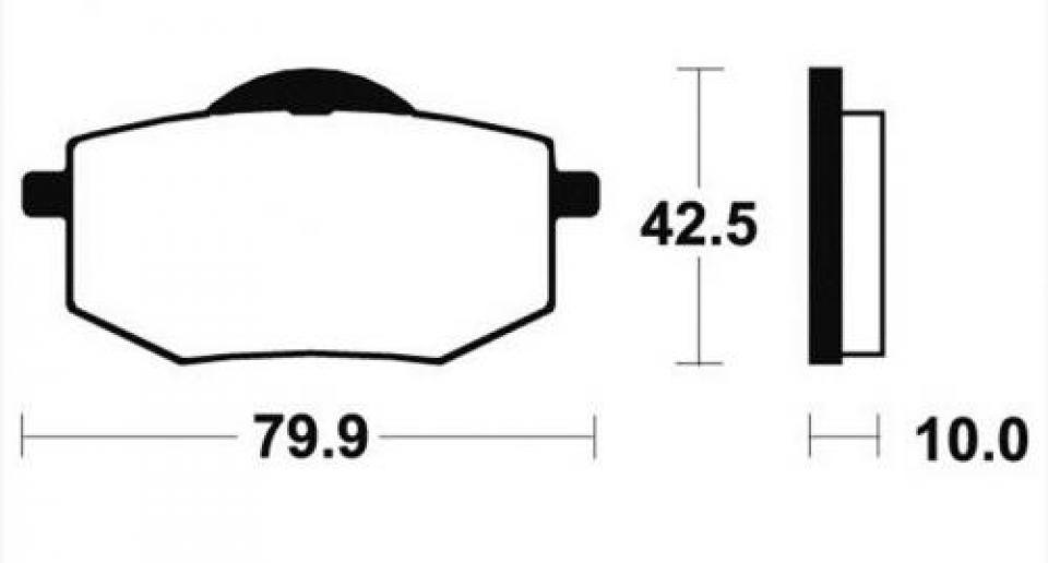 Plaquette de frein carbon Lorraine pour moto Yamaha 250 XV Virago 1989 - 1994 2392 Neuf
