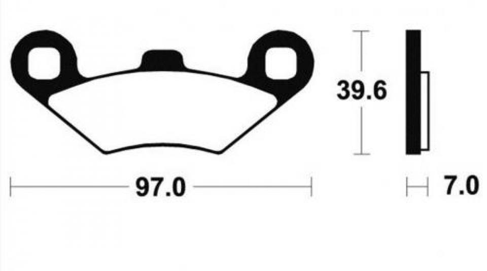 Plaquette de frein Carbone Lorraine pour Quad Polaris 325 Magnum 2000-2002 2927 Neuf