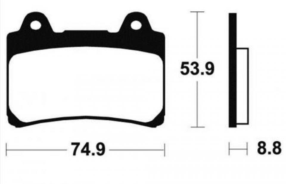 Plaquette de frein carbon Lorraine pour moto Yamaha 1000 FZR Génésis 1987 - 1989 2253 Neuf