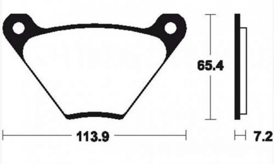 Plaquette de frein Carbone Lorraine pour Moto Harley Davidson 1200 FL 1975 à 1979 2599 Neuf
