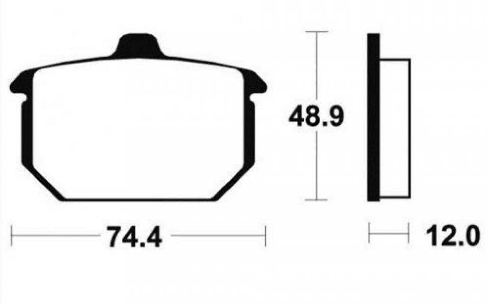 Plaquette de frein Carbone Lorraine pour Moto Harley Davidson 80 XLH Sportster 1985 à 1986 2701 Neuf