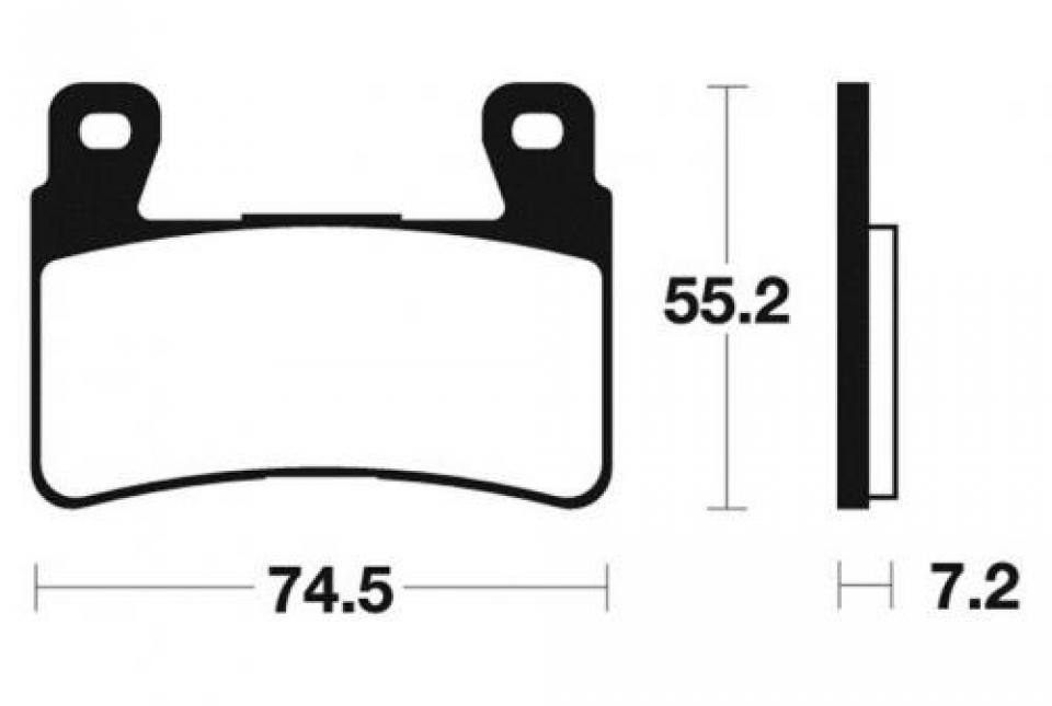 Plaquette de frein carbon Lorraine pour moto Honda 600 CBR 1999 - 2000 2711 Neuf