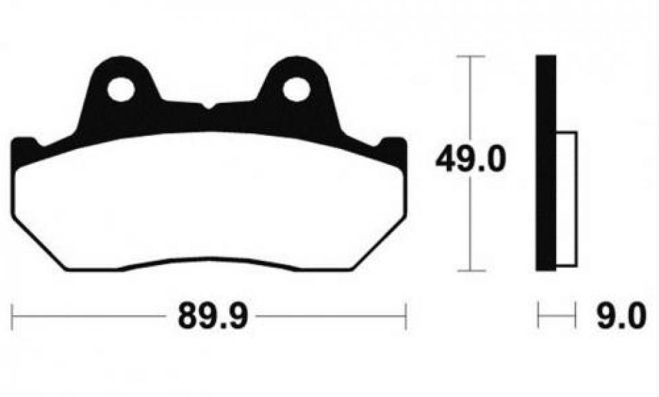 Plaquette de frein carbon Lorraine pour moto Honda 125 CBX 1984 - 1988 2382 Neuf