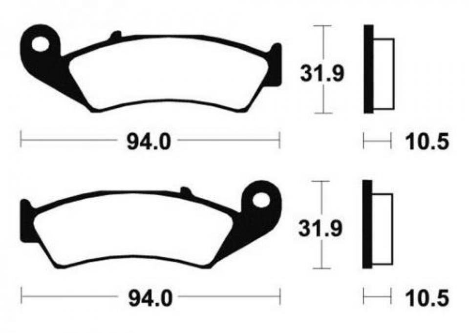 Plaquette de frein CL Brake pour moto Honda 400 VFR 1987 à 1990 2385 RX / AR Neuf