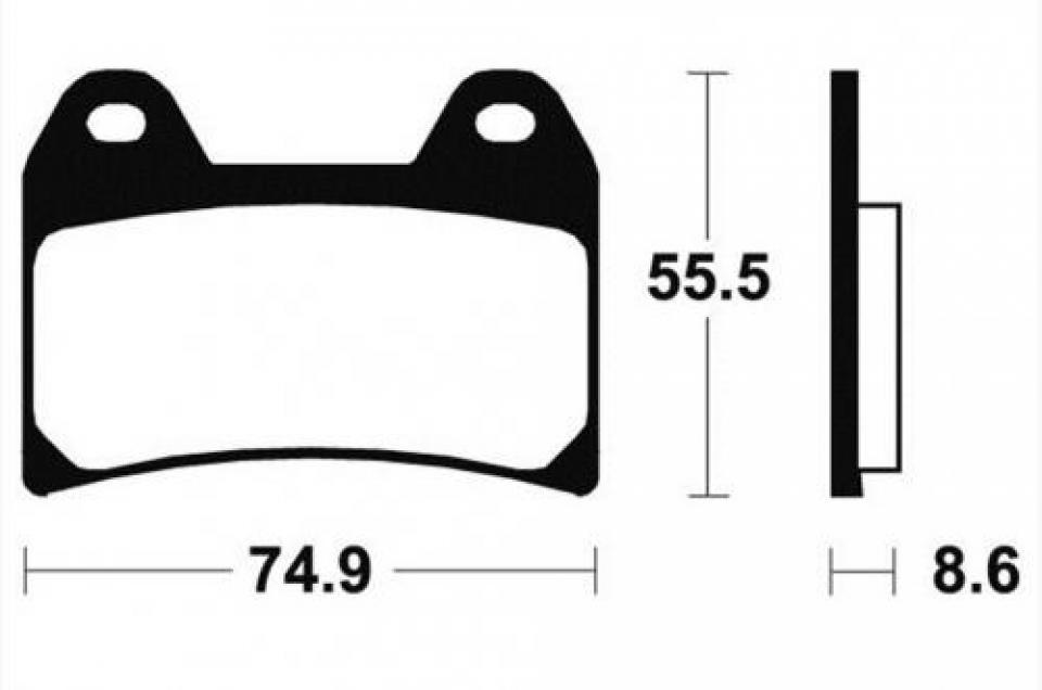 Plaquette de frein Carbone Lorraine pour moto Aprilia 1000 RSV 1997-2001 2539 Neuf