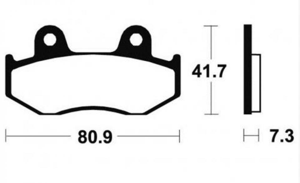 Plaquette de frein Carbone Lorraine pour moto Honda 80 MTX Après 1987 2451 Neuf