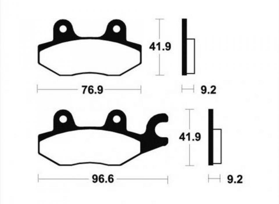 Plaquette de frein carbon Lorraine pour moto Triumph 900 Trident 1994-1995 2326 Neuf