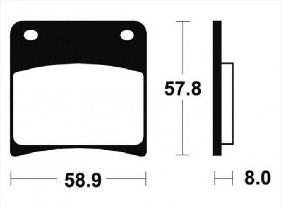 Plaquette de frein carbon Lorraine pour moto Suzuki 1100 GSX 1988 - 1989 2281 Neuf