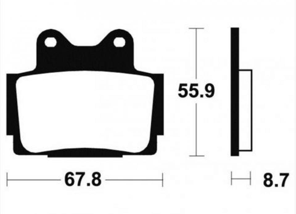 Plaquette de frein carbon Lorraine pour moto Yamaha 500 RD 1985 2301 Neuf