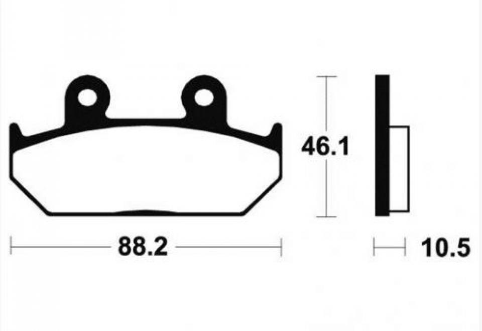 Plaquette de frein carbon Lorraine pour moto Honda 600 VT 1992 2248 Neuf