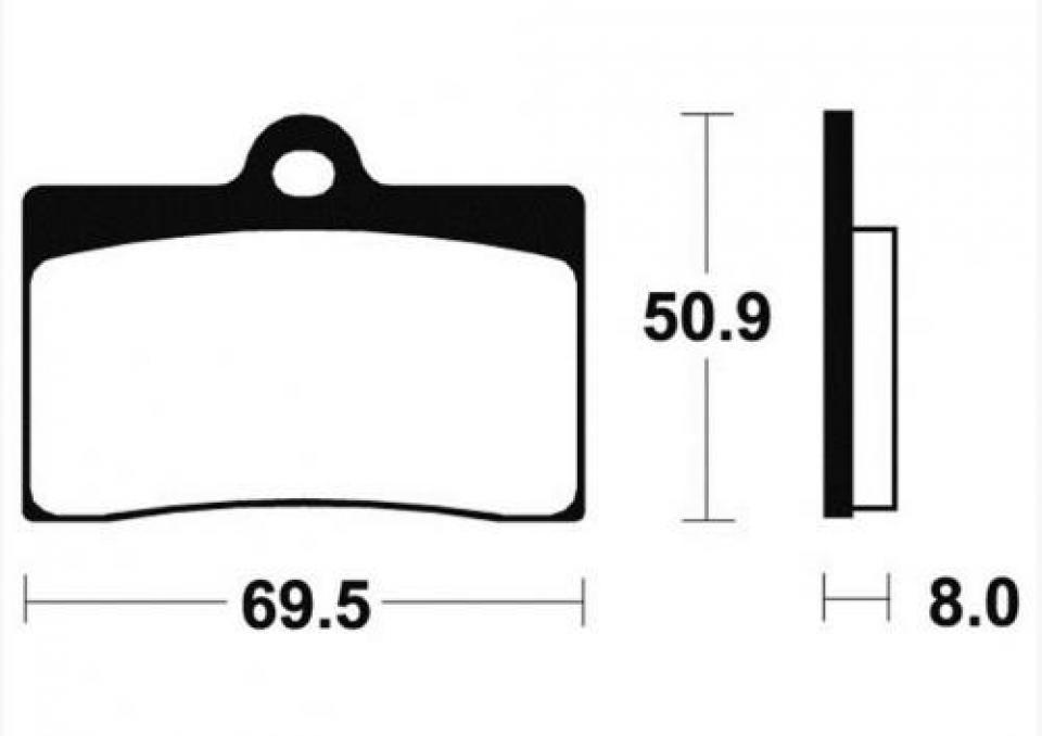 Plaquette de frein Carbone Lorraine pour moto Ducati 600 Monster 1994-1999 2247 Neuf