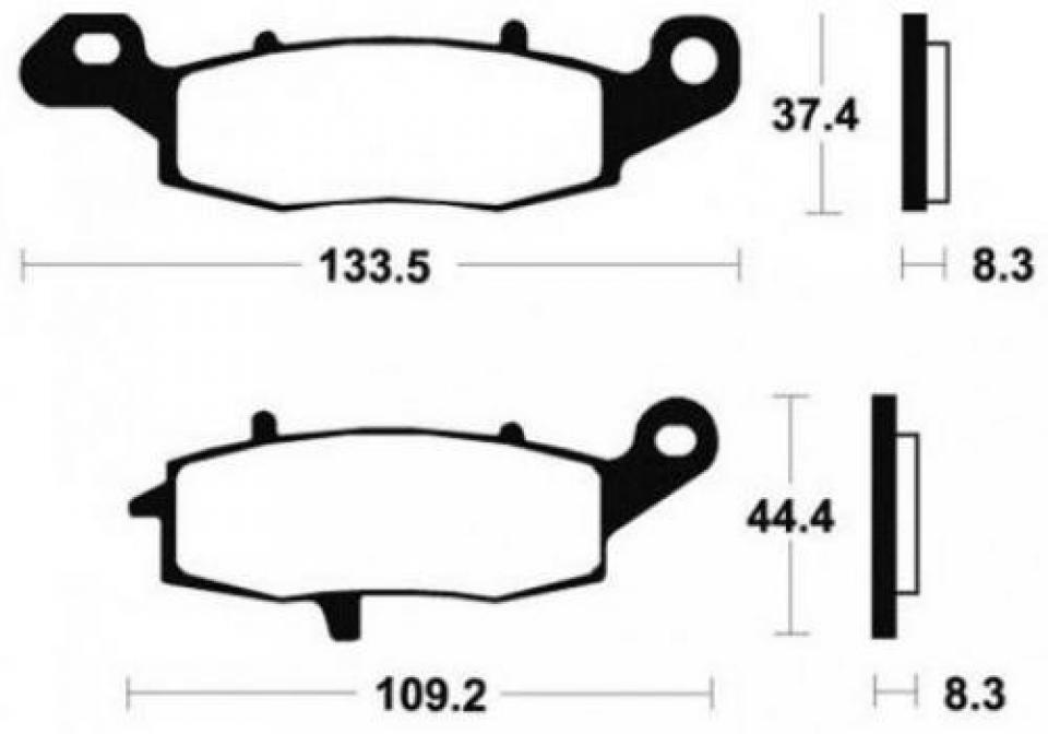 Plaquette de frein carbon Lorraine pour moto Suzuki 750 GSX 1998 2384 Neuf en destockage