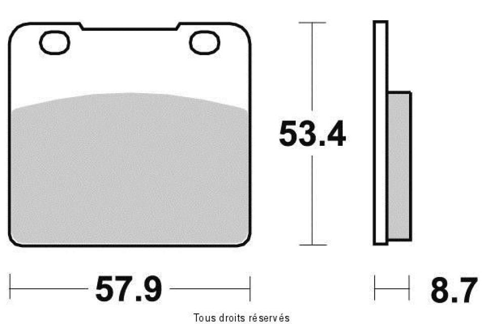Plaquette de frein SEMC pour moto Suzuki 750 GSXR 1985 à 1987 SU10 Neuf