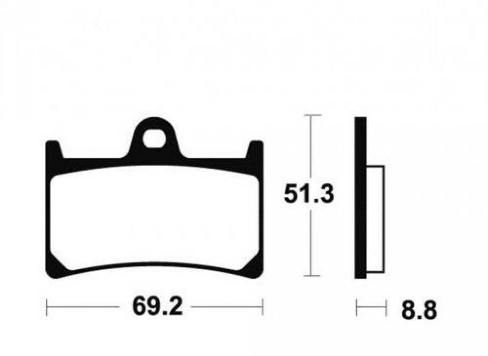 Plaquette de frein SEMC pour moto Yamaha 125 TZR RR 1994 à 1999 YA24 Neuf