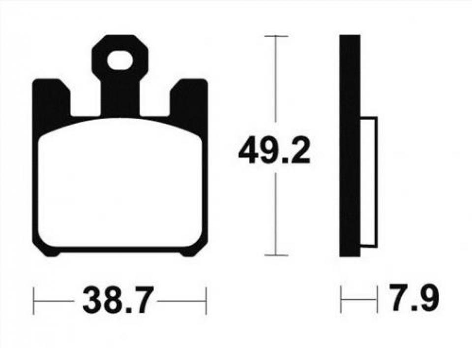 Plaquette de frein SEMC pour moto Kawasaki 600 ZX6R 2003 à 2006 KS11/M2 Neuf