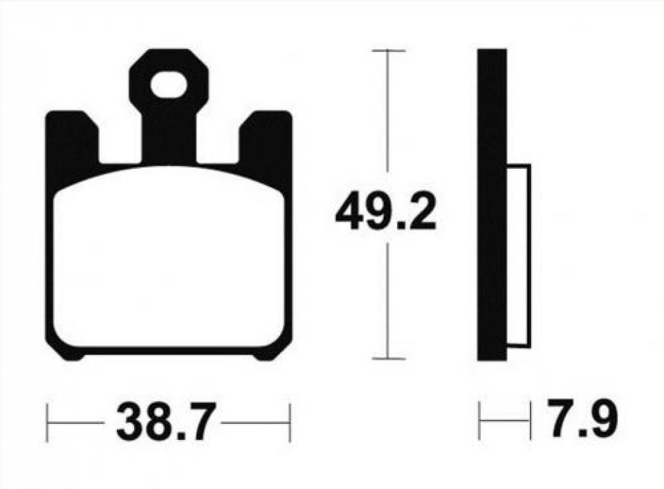 Plaquette de frein SEMC pour moto Kawasaki 1400 ZZR Après 2006 KS11/M2 Neuf