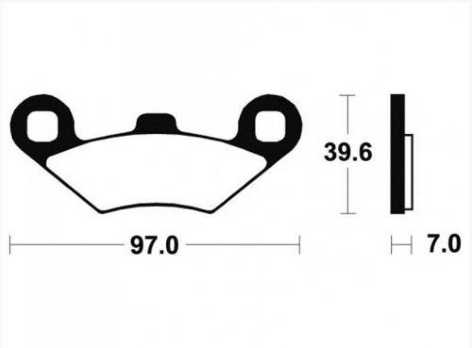 Plaquette de frein origine pour Quad Polaris 250 Trail boss 1991 à 1992 FR105R Neuf