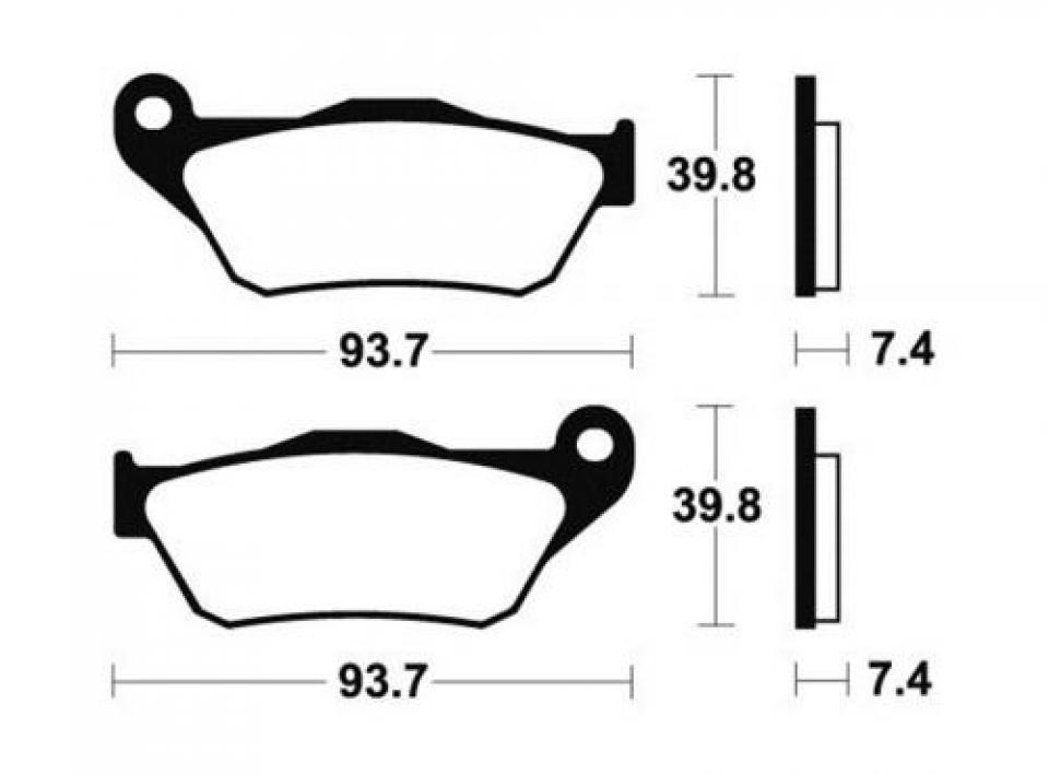 Plaquette de frein Tecnium pour scooter Yamaha 125 Xmax 2006-2009 ME337 / AV Neuf