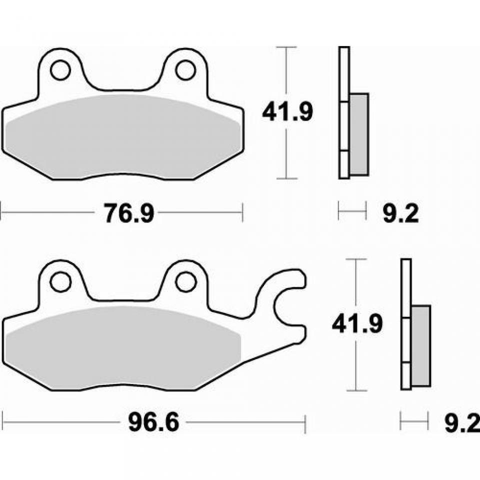 Plaquette de frein SBS pour Moto Triumph 955 Tiger I 2004 à 2007 AR Neuf