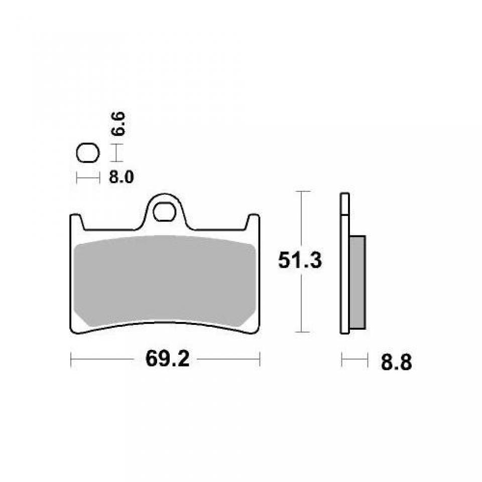Plaquette de frein SBS pour moto Yamaha 600 Fazer 634HS Neuf