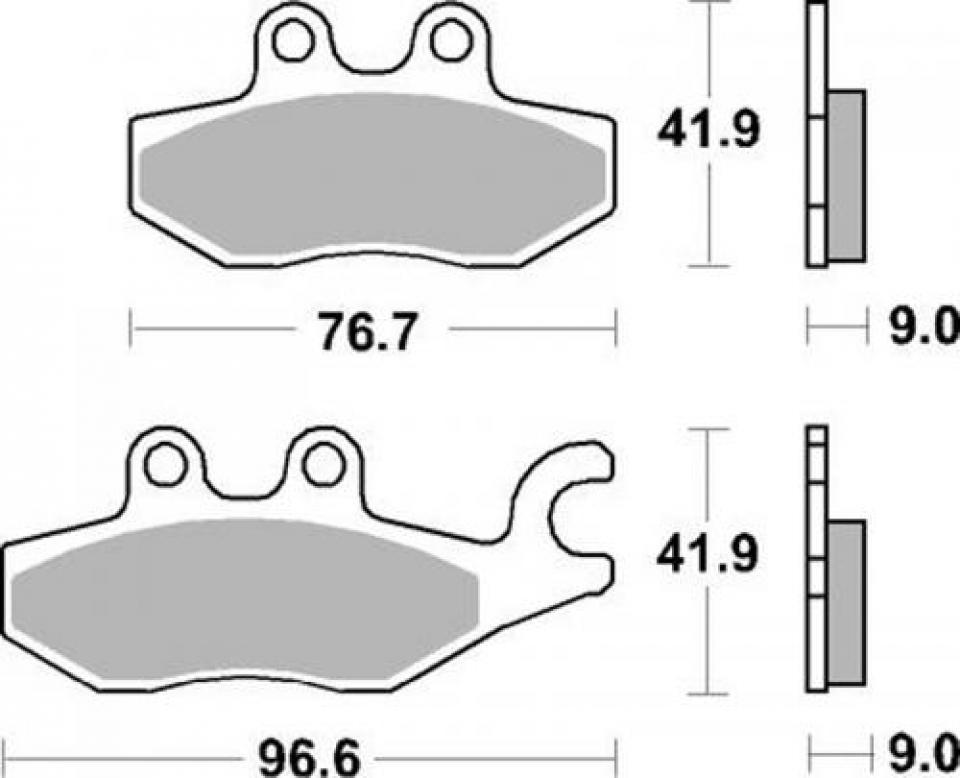 Plaquette de frein SBS pour Scooter Piaggio 125 X9 Evolution Après 2006 187MS Neuf