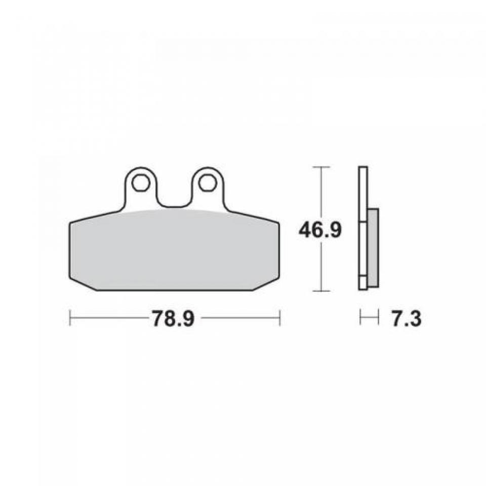 Plaquette de frein SBS moto Honda 125 Transcity 1990 - 1998 588HF Neuf