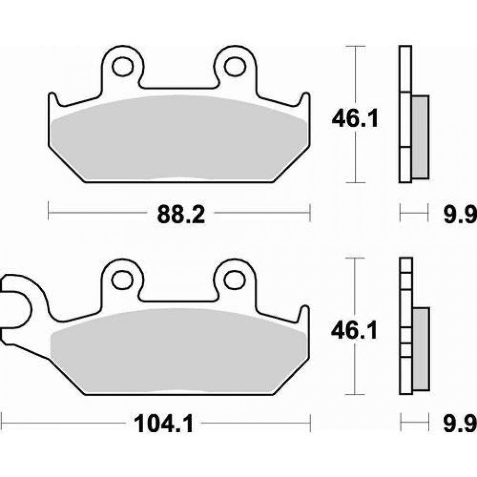 Plaquette de frein SBS pour Moto Yamaha 50 TZR 1993 à 2002 137HF Neuf